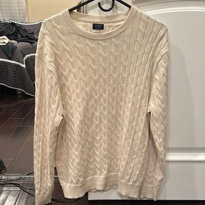 J. Crew Cotton cable crewneck sweater (M)
